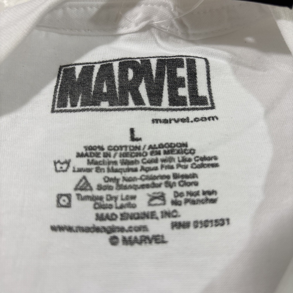 Marvel Deadpool White‎ Large Men's T Shirt - Picture 3 of 4